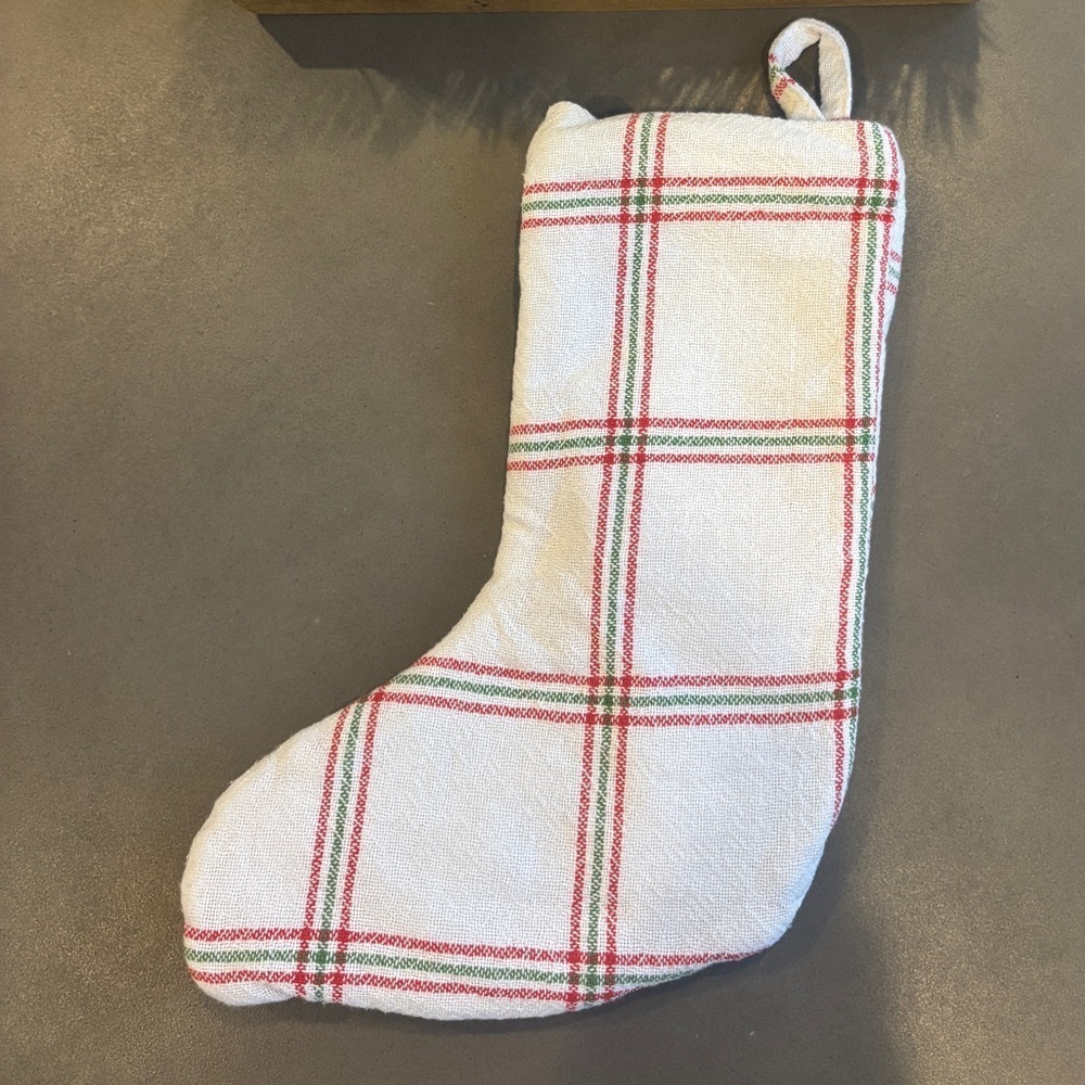 Festive Plaid Holiday Stocking - Picture 2 of 3